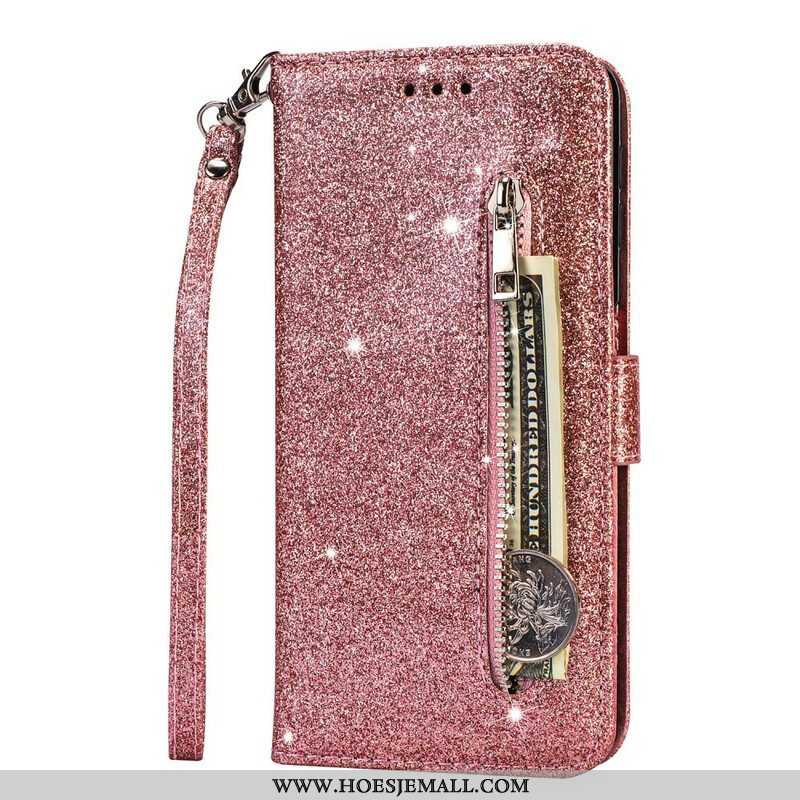 Folio-hoesje voor Samsung Galaxy S20 Plus / S20 Plus 5G Glitter Portemonnee