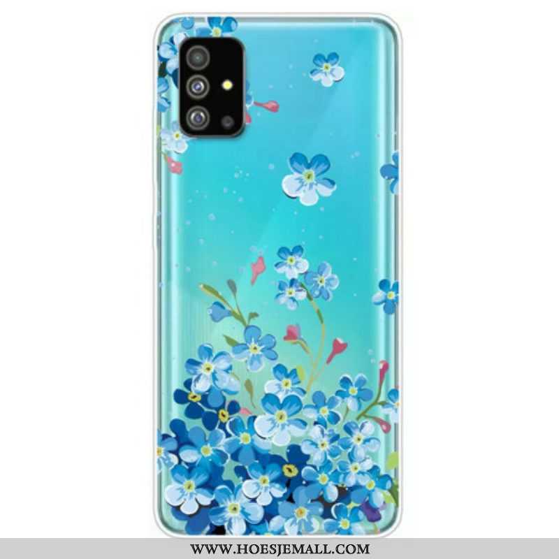 Hoesje voor Samsung Galaxy S20 Plus / S20 Plus 5G Blauwe Bloemen