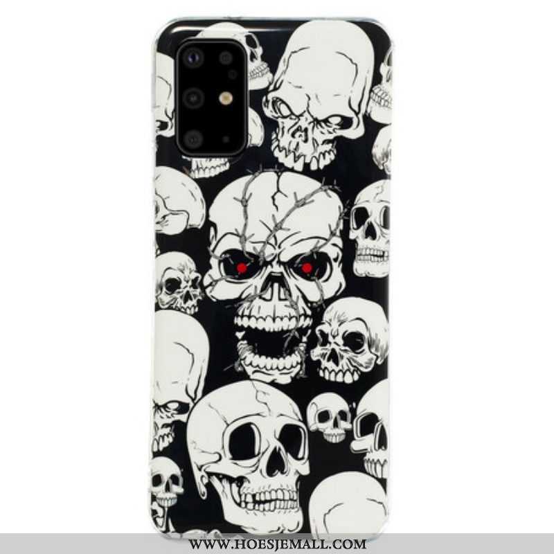 Hoesje voor Samsung Galaxy S20 Plus / S20 Plus 5G Fluorescerende Schedels