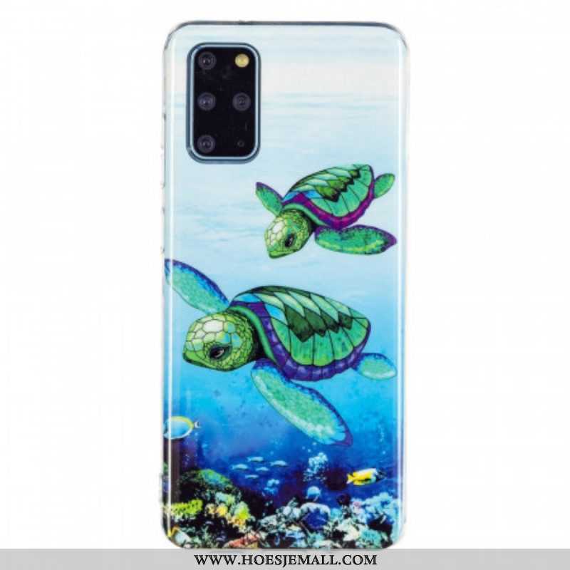 Hoesje voor Samsung Galaxy S20 Plus / S20 Plus 5G Fluorescerende Schildpadden