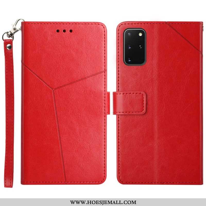 Folio-hoesje voor Samsung Galaxy S20 Plus / S20 Plus 5G Stijl Leer Geo Y Design