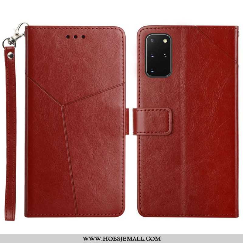 Folio-hoesje voor Samsung Galaxy S20 Plus / S20 Plus 5G Stijl Leer Geo Y Design