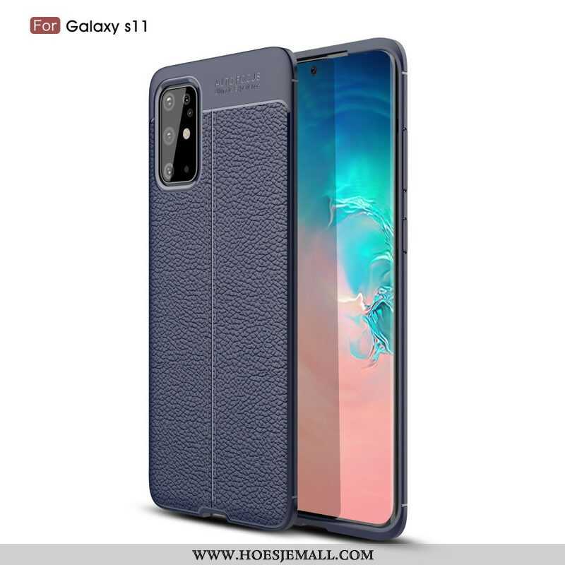 Hoesje voor Samsung Galaxy S20 Plus / S20 Plus 5G Lychee Dubbele Lijn