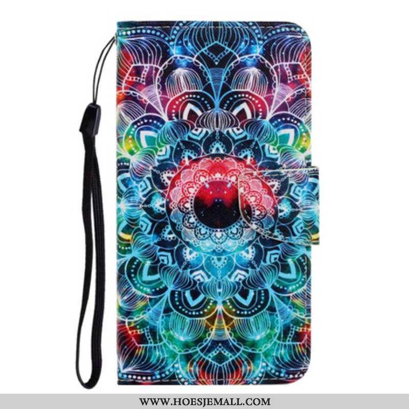 Folio-hoesje voor Samsung Galaxy S20 Plus / S20 Plus 5G Met Ketting Flitsende Strappy Mandala