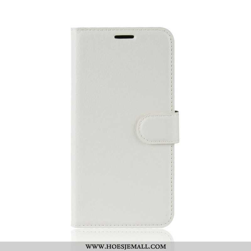 Folio-hoesje voor Samsung Galaxy S20 Plus / S20 Plus 5G Klassiek Lychee Kunstleer