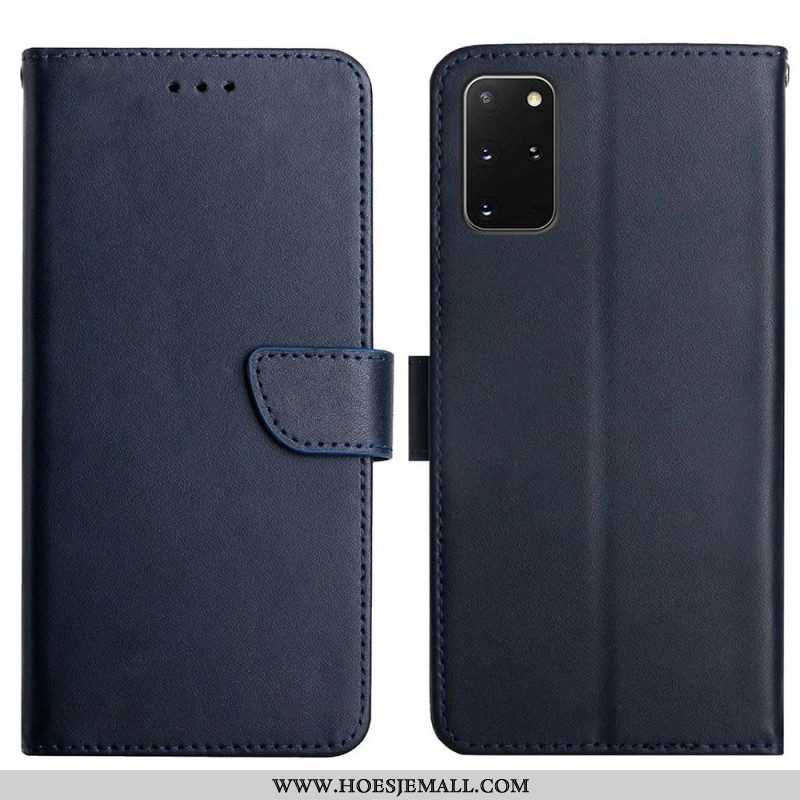 Folio-hoesje voor Samsung Galaxy S20 Plus / S20 Plus 5G Echt Nappaleer