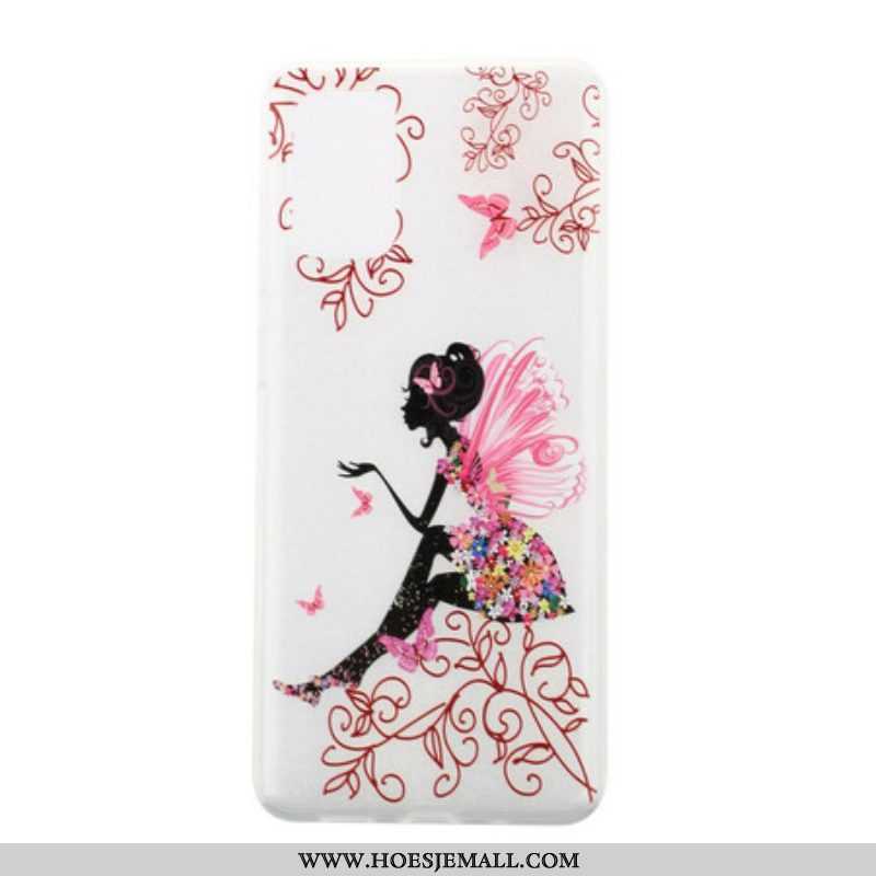 Hoesje voor Samsung Galaxy S20 Plus / S20 Plus 5G Transparante Bloemenfee