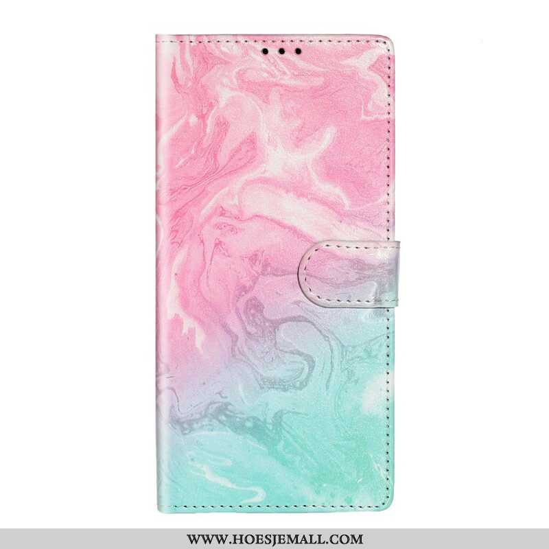 Leren Hoesje voor Samsung Galaxy S20 Plus / S20 Plus 5G Ontwerper Marmer