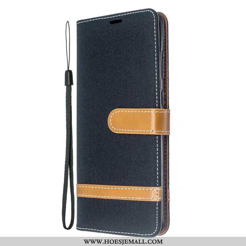 Leren Hoesje voor Samsung Galaxy S20 Plus / S20 Plus 5G Met Ketting Band Van Stof En Leereffect