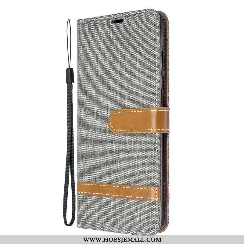 Leren Hoesje voor Samsung Galaxy S20 Plus / S20 Plus 5G Met Ketting Band Van Stof En Leereffect