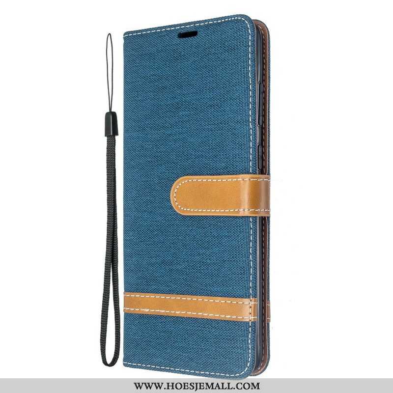 Leren Hoesje voor Samsung Galaxy S20 Plus / S20 Plus 5G Met Ketting Band Van Stof En Leereffect