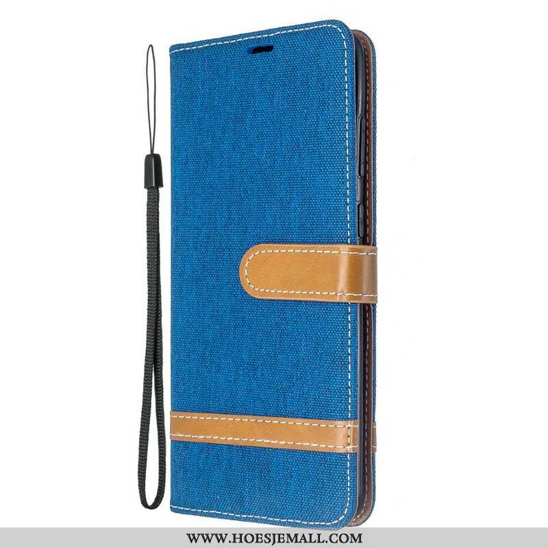 Leren Hoesje voor Samsung Galaxy S20 Plus / S20 Plus 5G Met Ketting Band Van Stof En Leereffect