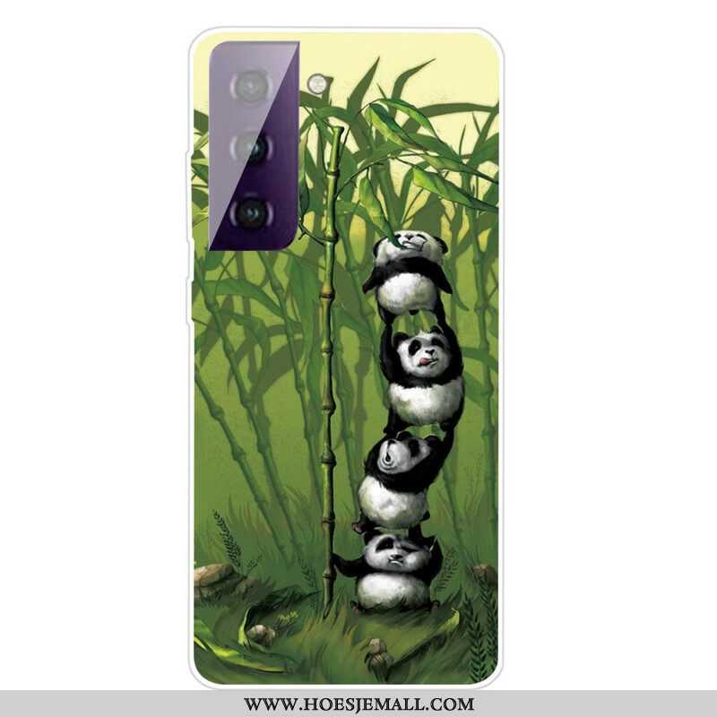 Telefoonhoesje voor Samsung Galaxy S21 5G Stelletje Panda's