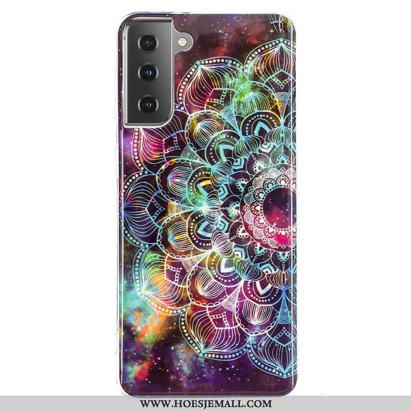 Hoesje voor Samsung Galaxy S21 5G Fluorescerende Bloemenserie