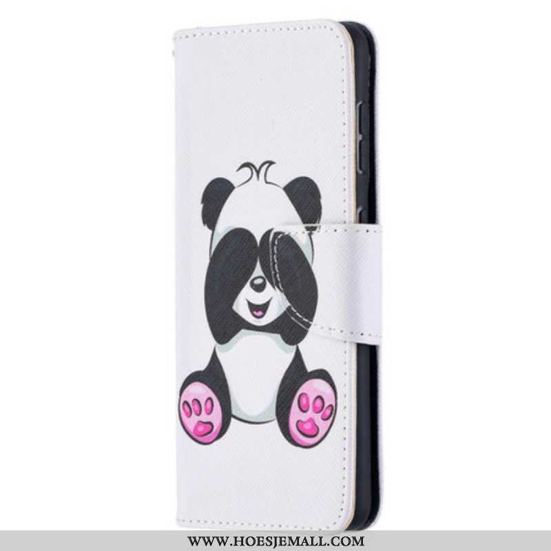 Leren Hoesje voor Samsung Galaxy S21 5G Panda-plezier