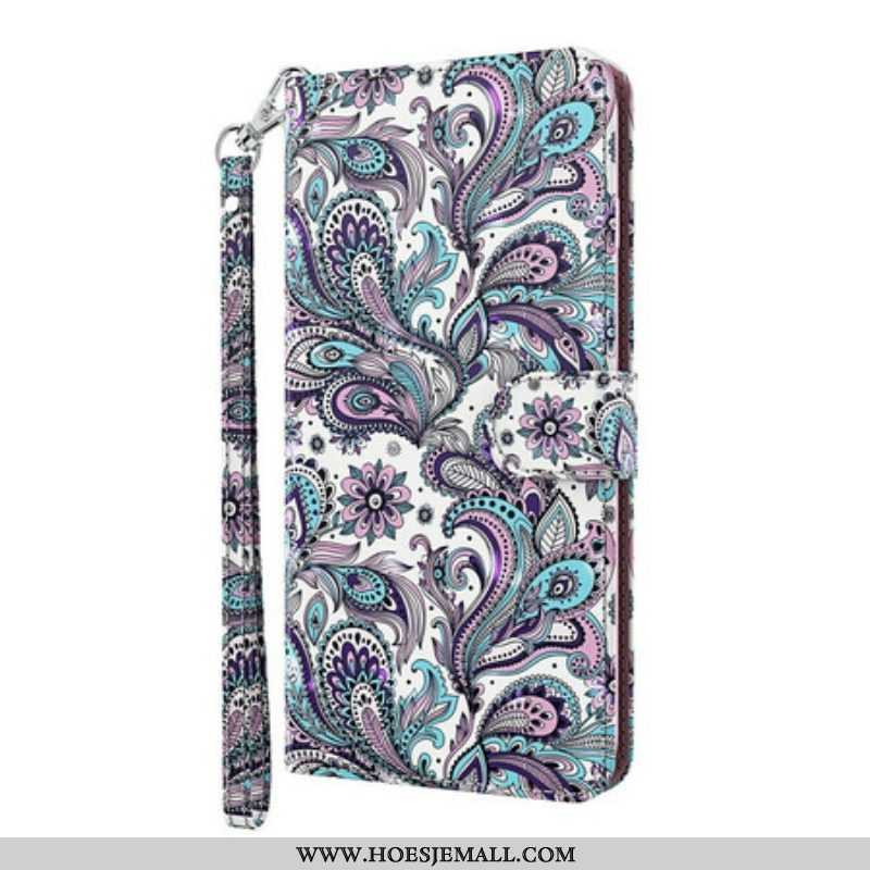 Leren Hoesje voor Samsung Galaxy S21 5G Chique Kant