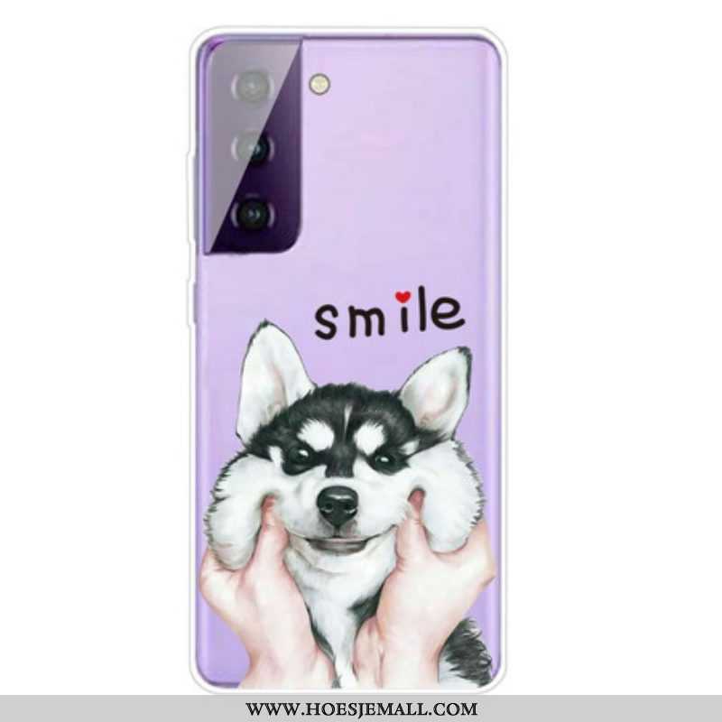 Hoesje voor Samsung Galaxy S21 5G Lach Hond