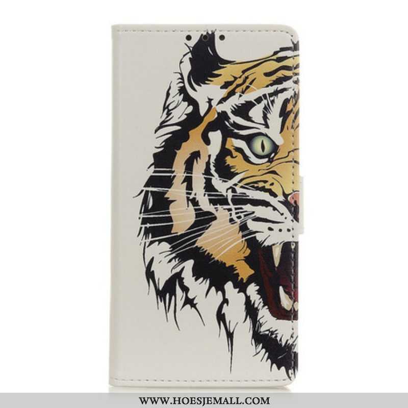 Folio-hoesje voor Samsung Galaxy S21 5G Woeste Tijger