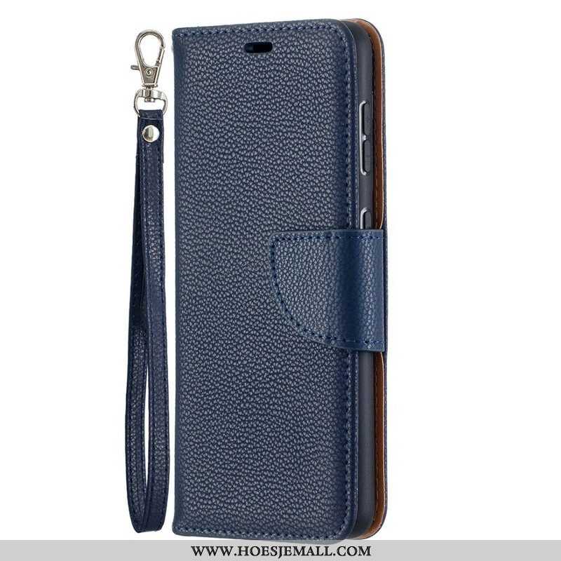 Leren Hoesje voor Samsung Galaxy S21 5G Folio-hoesje Lychee Rabat Schuin