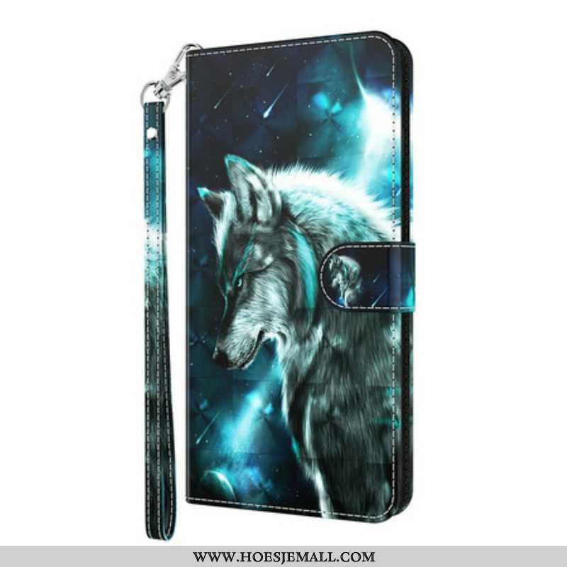 Flip Case voor Samsung Galaxy S21 5G Majestueuze Wolf