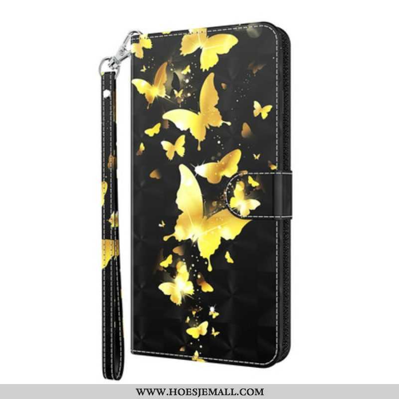 Folio-hoesje voor Samsung Galaxy S21 5G Gele Vlinders