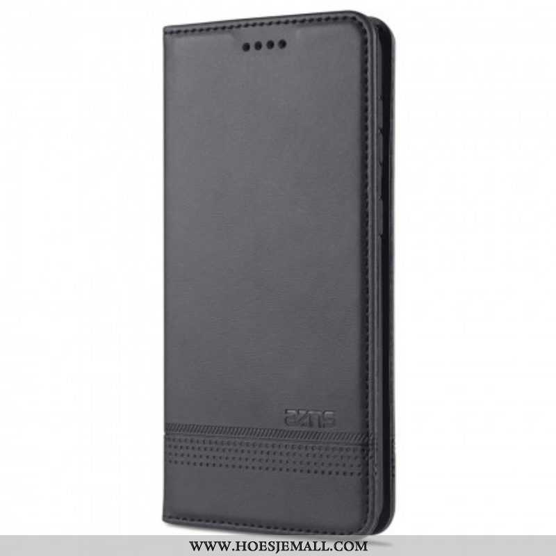 Bescherming Hoesje voor Samsung Galaxy S21 5G Folio-hoesje Azns Leerstyling