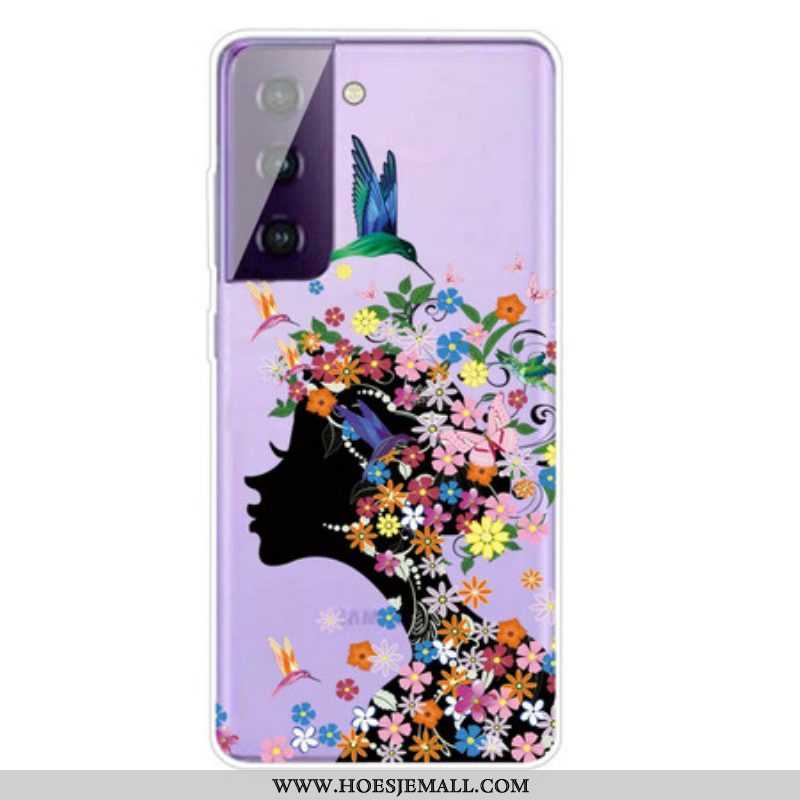 Telefoonhoesje voor Samsung Galaxy S21 5G Mooi Bloemhoofd