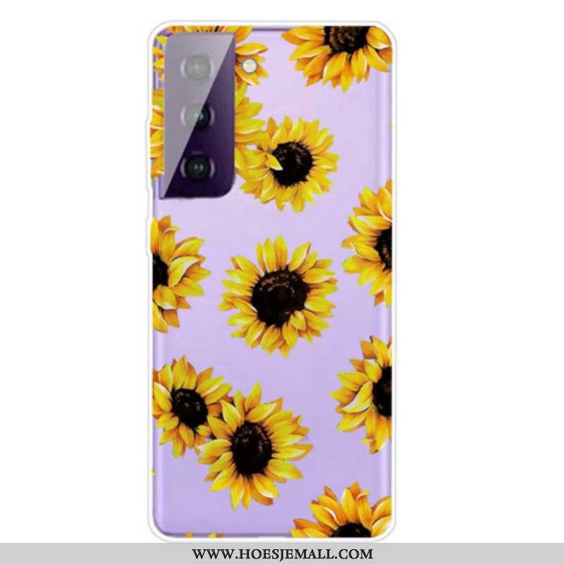 Hoesje voor Samsung Galaxy S21 5G Zonnebloemen