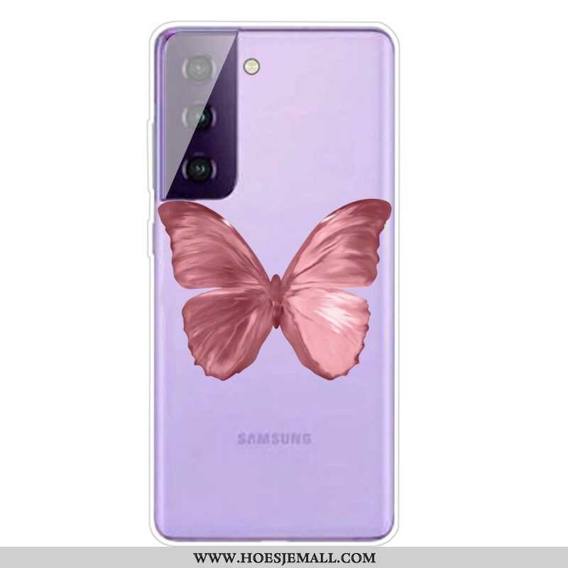 Hoesje voor Samsung Galaxy S21 5G Wilde Vlinders