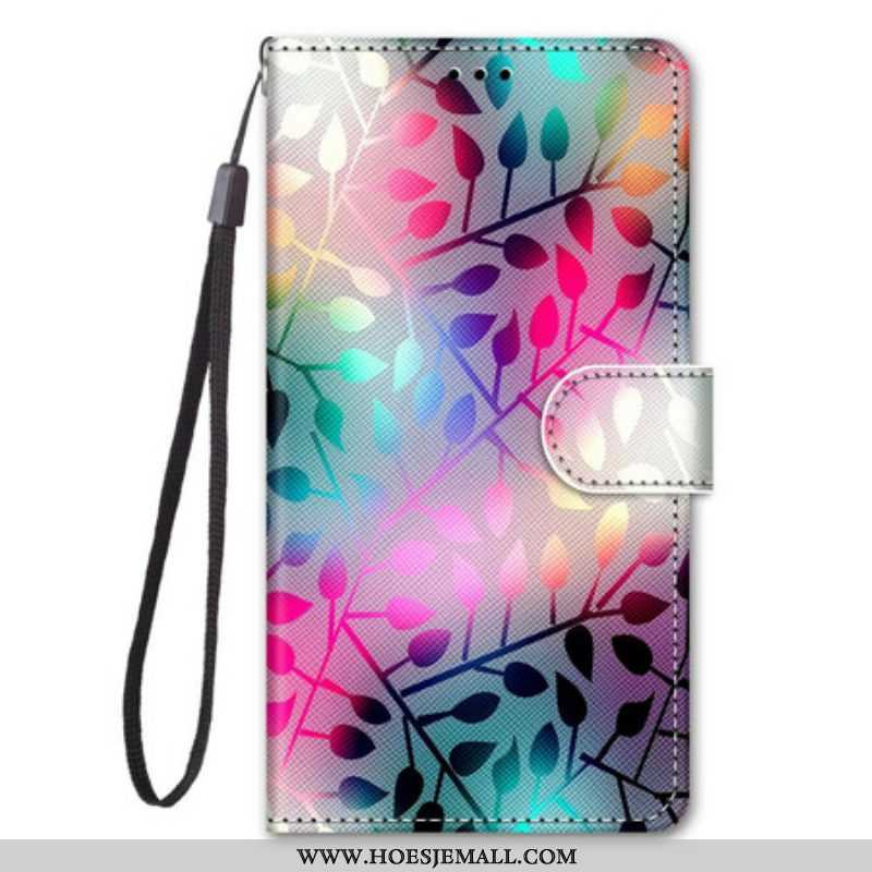 Folio-hoesje voor Samsung Galaxy S21 5G Neonbladeren