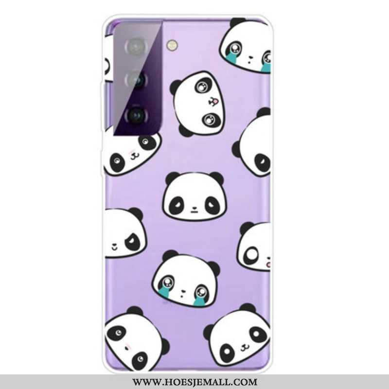 Hoesje voor Samsung Galaxy S21 5G Sentimentele Panda's