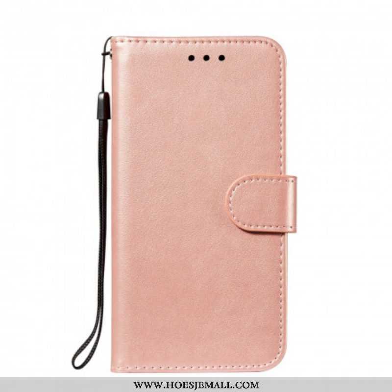 Folio-hoesje voor Samsung Galaxy S21 5G Stijl Lederen Gesp Omkeerbaar