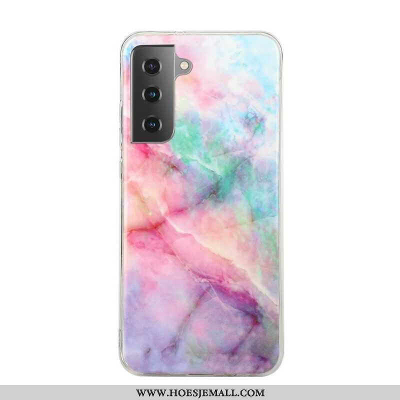 Hoesje voor Samsung Galaxy S21 5G Ontwerper Marmer