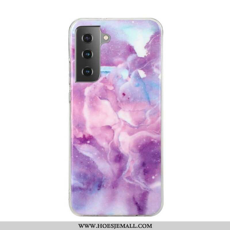 Hoesje voor Samsung Galaxy S21 5G Ontwerper Marmer