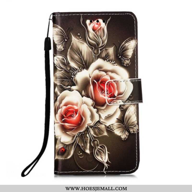 Folio-hoesje voor Samsung Galaxy S21 5G Gouden Rozen