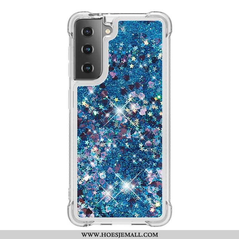 Hoesje voor Samsung Galaxy S21 5G Verlangens Pailletten