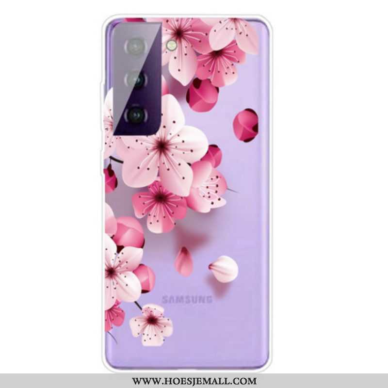 Hoesje voor Samsung Galaxy S21 5G Kleine Roze Bloemen