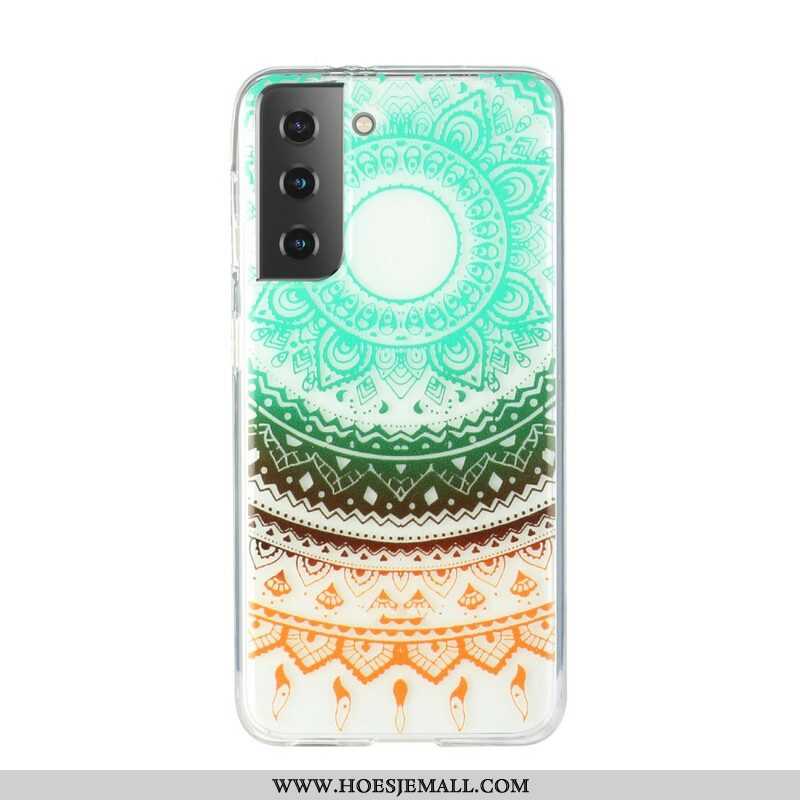 Hoesje voor Samsung Galaxy S21 5G Naadloze Bloemmandala