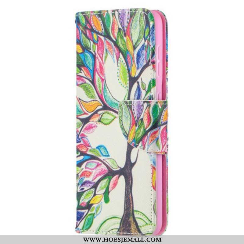 Flip Case voor Samsung Galaxy S21 5G Kleurrijke Boom