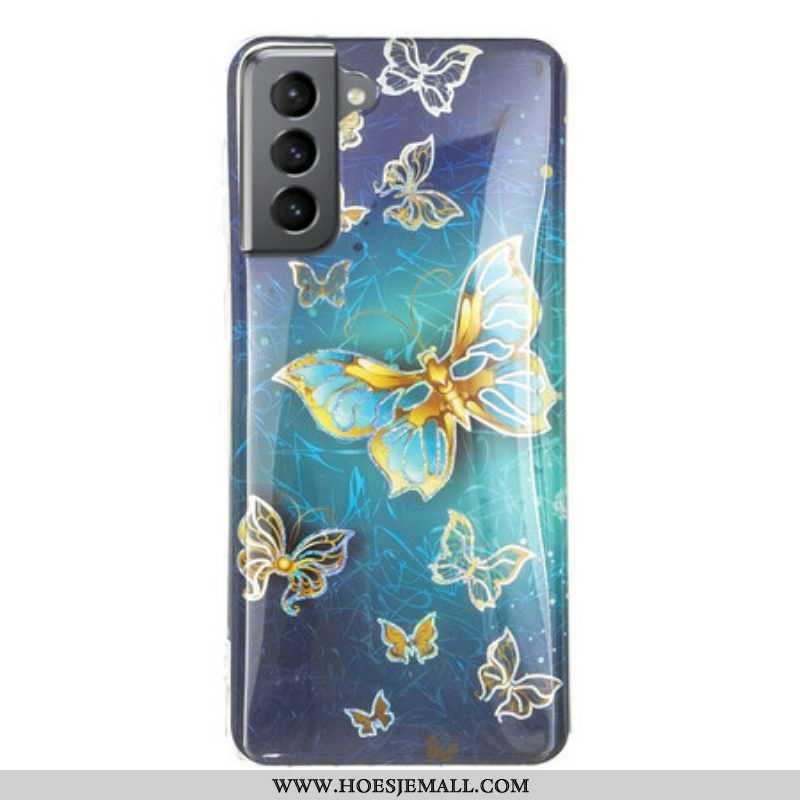 Hoesje voor Samsung Galaxy S21 FE Ontwerp Vlinders