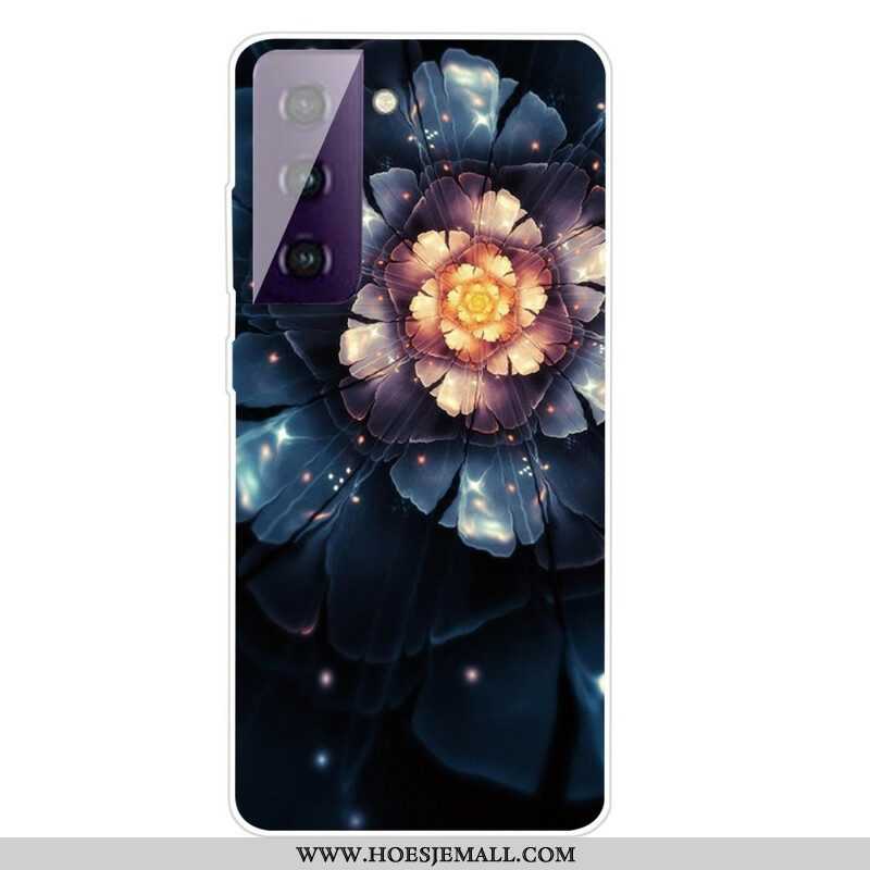 Hoesje voor Samsung Galaxy S21 FE Flexibele Bloemen