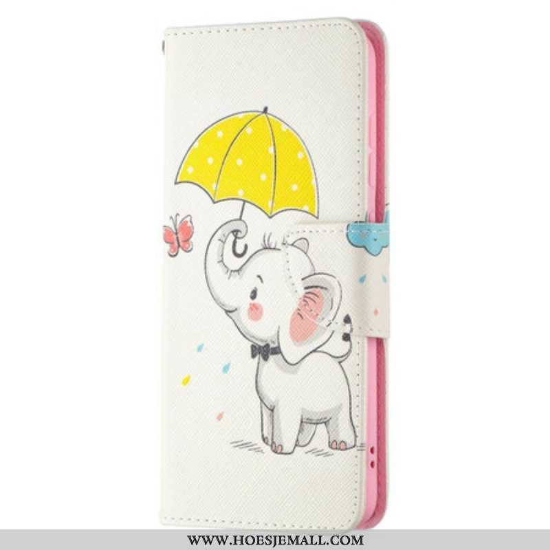 Folio-hoesje voor Samsung Galaxy S21 FE Baby Olifant