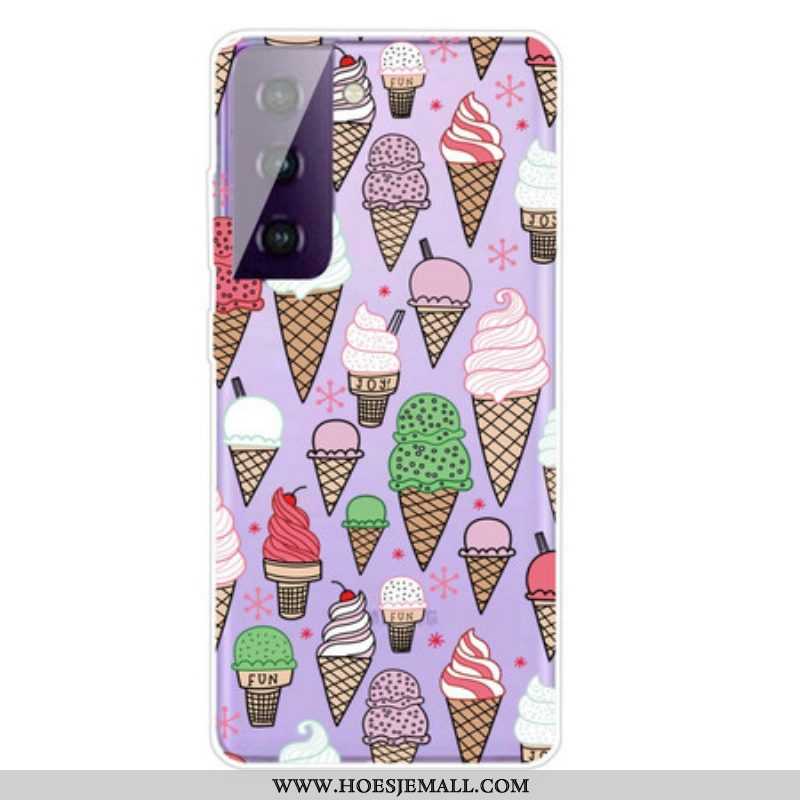 Hoesje voor Samsung Galaxy S21 FE Roomijs