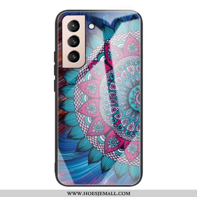 Hoesje voor Samsung Galaxy S21 FE Mandala Gehard Glas