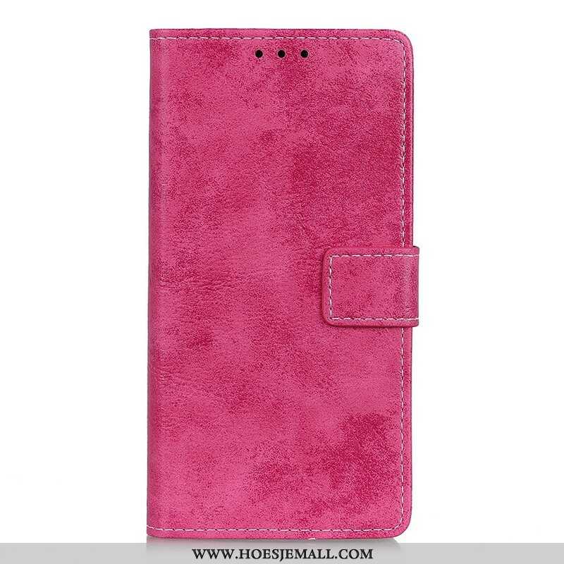 Folio-hoesje voor Samsung Galaxy S21 FE Vintage Leereffect