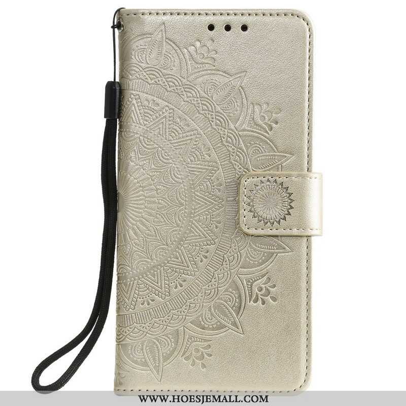 Folio-hoesje voor Samsung Galaxy S21 FE Zon Mandala