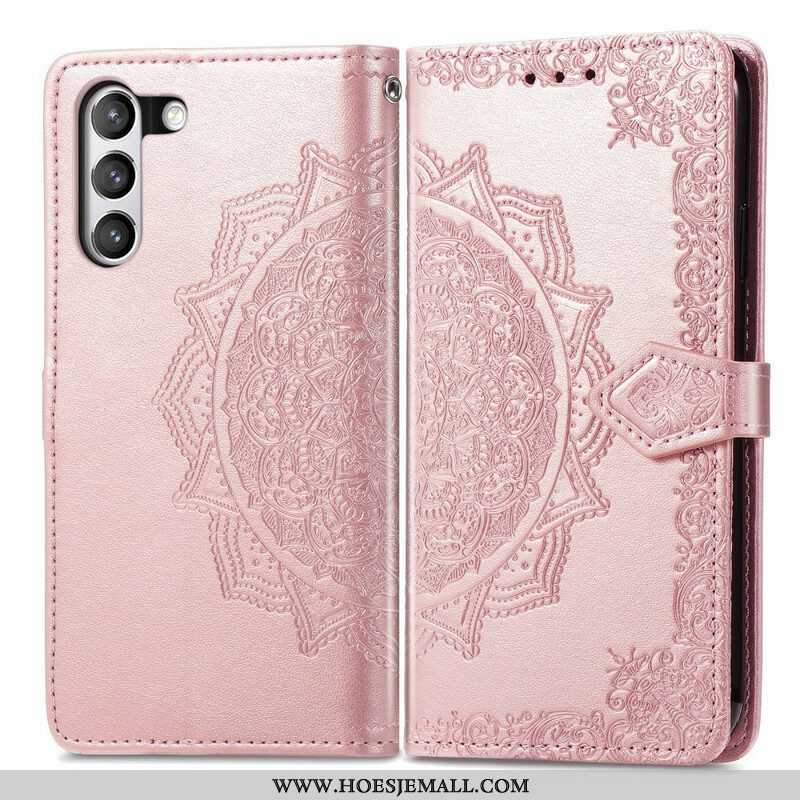 Leren Hoesje voor Samsung Galaxy S21 FE Mandala Middeleeuwen