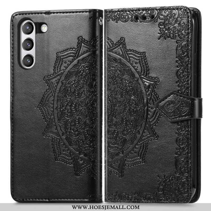 Leren Hoesje voor Samsung Galaxy S21 FE Mandala Middeleeuwen