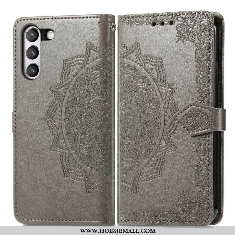 Leren Hoesje voor Samsung Galaxy S21 FE Mandala Middeleeuwen