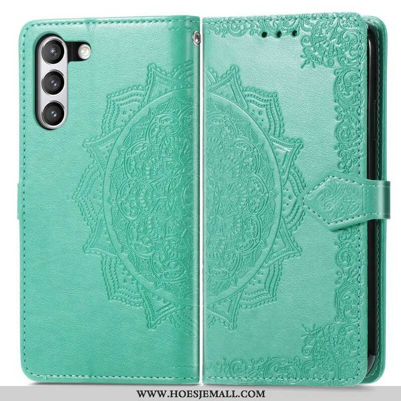 Leren Hoesje voor Samsung Galaxy S21 FE Mandala Middeleeuwen